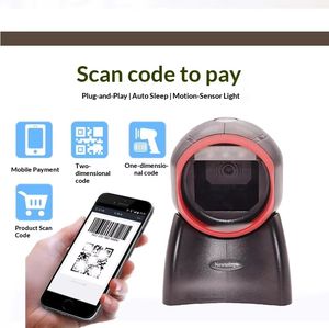 Lecteur de codes-barres POS de vente au détail à numérisation rapide avec USB Plug and Play, scanner de bureau pour les magasins de vêtements, d'alimentation et de pharmacies - Product Image 1