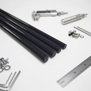 SHENYU 3K Carbon Fiber Rod 5mm <b>Thickness</b> High Strength Light Weight for FPV Drone Frame RC Model & Smart Garden Stakes - Product Image 1