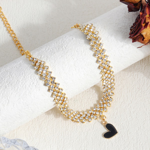 Extravagantes Damen-Fußkettchen mit Diamanten und Strasssteinen, Gold, Strandurlaub-Stil, Europäisch-Amerikanischer Charme, Perfektes Geschenk - Product Image 4
