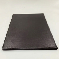Porte-menu en PU noir gaufré personnalisé avec logo doré, classeur de liste de vins, porte-factures de restaurant, format A4 A5, utilisation hôtelière