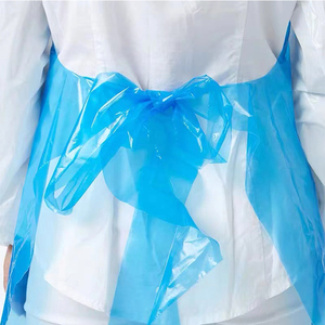 Delantal de PE de plástico desechable de alta calidad, tamaño grande para adultos, delantal impermeable, delantales de servicio OEM para cocina doméstica - Product Image 3