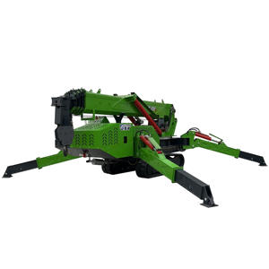 Euro 5 Motor Pequeño 2 Ton <span class=keywords><strong>3</strong></span> Ton Crawler Spider Crane Control remoto Grúa araña autopropulsada con ventosa de vidrio - Product Image 6