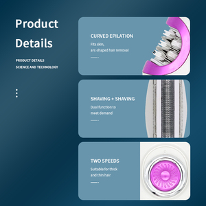 Épilateur électrique portable professionnel rechargeable pour femme, double tondeuse - Product Image 6