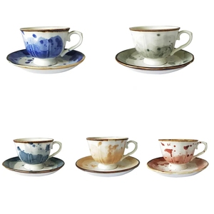 Tasse à café et soucoupe en porcelaine d'os personnalisées en usine ensembles de vaisselle arabe personnalisés - Product Image 6