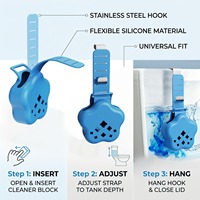 Nouveau support de tablette suspendu réglable en forme d'étoile bleue pour réservoir de toilettes, arrivée 2026