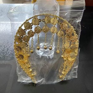 Diadema de estilo punk de metal con collar de horquilla y patrón de uñas <span class=keywords><strong>para</strong></span> <span class=keywords><strong>ropa</strong></span> de danza del vientre y joyería de actuación - Product Image 2