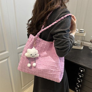 <span class=keywords><strong>Sac</strong></span> à bandoulière pour femme <span class=keywords><strong>de</strong></span> grande capacité, <span class=keywords><strong>sac</strong></span> fourre-tout décontracté pour étudiants, pour les trajets quotidiens, pour les cours - Product Image 3