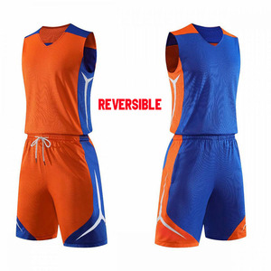 Ensemble de maillots de basket-ball d'été personnalisés pour enfants, grande taille, réversibles, respirants, à séchage rapide, pour l'entraînement et la compétition, 100% coton - Product Image 3
