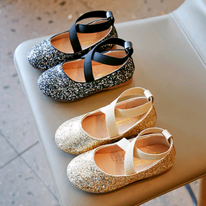 Scarpe da ballo per bambine con paillettes, modello a barca, con chiusura a bottone, per ginnastica e ballerine, ideali per feste estive e primaverili - Product Image 3