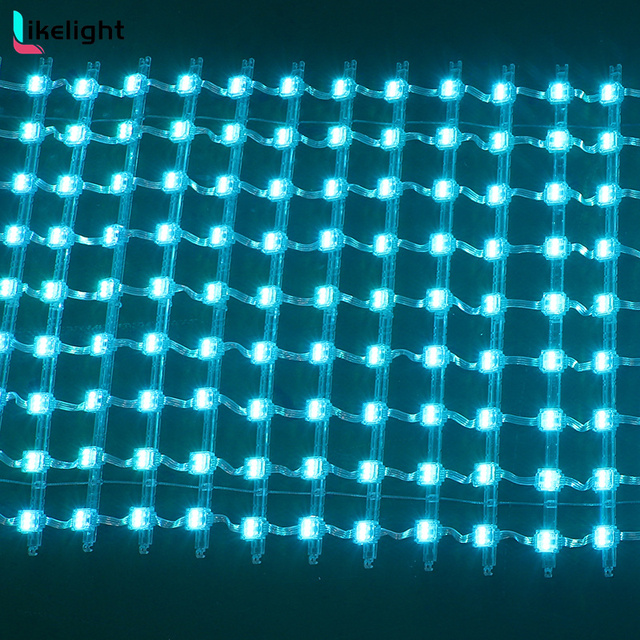 Factory Price Waterproof IP67 18mm Pixel Module Light RGB GS8208 SMD3535 LED Mesh Screen DC12V for Outdoor Decoration Projects