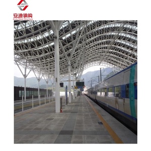 Struttura a traliccio prefabbricata in acciaio a campata lunga per la fabbricazione di acciaio strutturale a baldacchino della stazione ferroviaria - Product Image 5