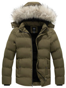 Мужское зимнее пальто с капюшоном теплая куртка-пуховик Утепленная стеганая куртка - Product Image 6