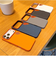 Étui de luxe magnétique en cuir PU pour iPhone 17 15 16 18 Pro Max avec grille de dissipation thermique en métal et coque arrière antichoc