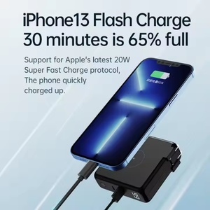 Banco de Energía Inalámbrico Portátil OEM/ODM de 10000mAh con Carga Tipo-C, Doble Salida USB, Adaptador de Pared para Viajes - Product Image 6