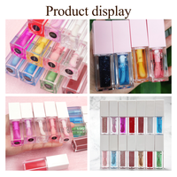 Huile pour les lèvres végétarienne, huile pour les lèvres repulpante et colorée, couleur de lèvres, saveur de fruits, brillance transparente, huile pour les lèvres en marque privée