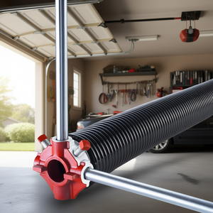 Ressort de torsion pour porte de garage 0,250x2x35 pouces en acier, barres d'enroulement antidérapantes, clé de montage - Product Image 2