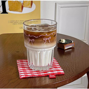 Bicchiere in Vetro con Motivo a Fiocco di Neve, Stile Cartone Animato, per Succhi Freddi/<span class=keywords><strong>Latte</strong></span>/Caffè/Colazione - Product Image 1