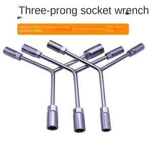 Clé à douille hexagonale 3 voies Outils de réparation pour réparation de moto vélo Clé à douille 3 voies en forme de Y - Product Image 2