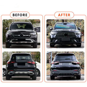 <span class=keywords><strong>Nouveau</strong></span> kit carrosserie PP+ABS 2024 pour Mercedes-Benz <span class=keywords><strong>GLC</strong></span> X254, amélioration <span class=keywords><strong>GLC</strong></span> 63S AMG : pare-chocs avant/arrière, calandre, diffuseur, embouts d'échappement, lèvre avant à fixation par boulons - Product Image 6