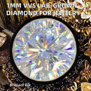 เพชรทรงบริลเลียนต์คัตที่เพาะเลี้ยงในห้องปฏิบัติการ ความเจิดจรัสสูง หินหลวมที่ได้รับการรับรองความเป็นธรรม สำหรับเครื่องประดับชั้นดี แหวนหมั้น และงานออกแบบตามสั่ง - Product Image 3