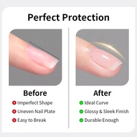 R S Nail Hema Free Shaping Base Coat Gel de colle à ongles multifonctionnel transparent professionnel
