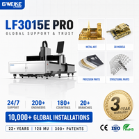 GWEIK Fabricant Machine laser de découpe de tôle 1.5kw 2KW 3KW machine de découpe laser à fibre pour acier inoxydable acier carbone