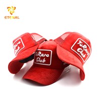 Chapeau de camionneur léopard sportif en maille de nylon velours rouge personnalisé Style Dobby Dot Argyle Fruit brodé à la main popeline tissu vente chaude