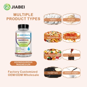 Jiabei Factory 'S Customized <span class=keywords><strong>Ashwagandha</strong></span> Magnesium Capsules Kwaliteit Slaap Kruid Extracten Oem/Odm Voor Volwassenen - Product Image 1