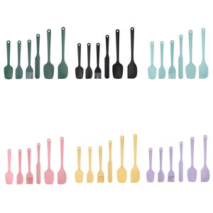Ensemble de 6 spatules en silicone de qualité alimentaire, spatules en caoutchouc améliorées avec poignée ergonomique pour ustensiles de cuisson antiadhésifs - Product Image 6