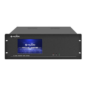 HUAIN Commutateur hybride HD 4K 16 entrées 16 sorties, HDCP 2.0 /VGA/SDI, prise <span class=keywords><strong>en</strong></span> charge du mode de raccordement d'écran unique pour la diffusion <span class=keywords><strong>en</strong></span> direct - Product Image 1
