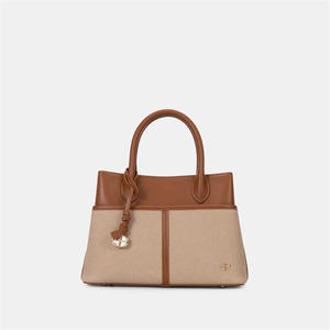 Bolsos de mano estructurados para mujer Chrisbella 2025, bolsos de mano de color de contraste para mujer, venta al por mayor <span class=keywords><strong>china</strong></span>, novedad - Product Image 2