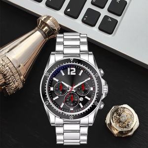 Reloj de Cuarzo Personalizado para Hombre, Esfera Grande, Acero Inoxidable, Cristal de Zafiro, Multifuncional, Fase Lunar, Resistente al Agua - Product Image 6