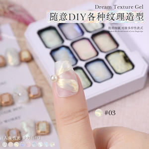 Set de Gel Metálico Dorado UV para Arte de Uñas, Gel <span class=keywords><strong>Platino</strong></span> con Purpurina y Lentejuelas, Paleta de Gel para Pintar Uñas con 9 Colores - Product Image 3