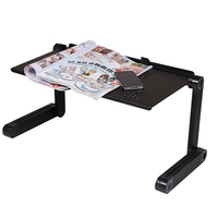 Support de bureau pliable réglable portable en alliage d'aluminium à 360 degrés pour ordinateur portable/ordinateur portable