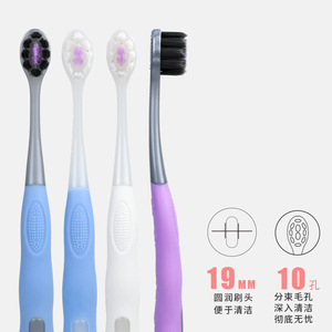 Cepillo de dientes de cerdas suaves personalizable para niños, cabezal redondo pequeño de nailon para uso doméstico, protección suave para las encías - Product Image 2