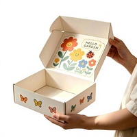 Boîtes d'expédition en carton ondulé rigide personnalisées, écologiques et recyclables, impression UV quadricolore pour vêtements et chaussures