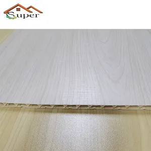 House Soundproof x Section White Wood Finish Covering Suspension Roof Ceiling Wall Panels PVC