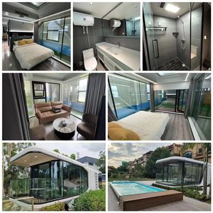 Lujo OEM moderno prefabricado al aire libre Hotel Modular móvil portátil C70 E40 Resort Space Capsule House con sistema inteligente - Product Image 4