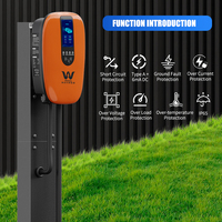 Nuevo Cargador de Vehículos Eléctricos de CA de 7kW 11kW 22kW, Wallbox Tipo 2, OCPP1.6J, Estación de Carga Doméstica, GBT, NACS, CHAdeMO, Tipo 2