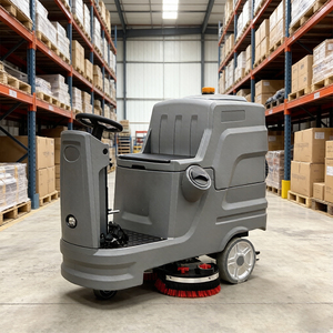 Battery-Powered Self-Propelled Ride-On <b>Floor</b> Scrubber Cordless Manual Operation Cold Water Washing <b>Machine</b> for Large Area Featur - Product Image 4