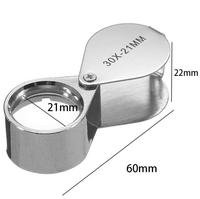 Wholesales Portable Folding Jewelry Loupe 30X 20X 10X Magnifying Glass Pocket Size Jewelry Magnifier Glasses Party Favors
