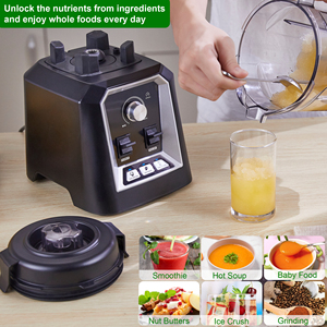 Blender professionnel de comptoir 2200W, robot culinaire de qualité commerciale avec contrôle de vitesse progressif <span class=keywords><strong>et</strong></span> interrupteur de sécurité pour la cuisine - Product Image 3