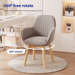 Silla de Oficina Moderna para Computadora, Ergonómica, Giratoria, con Marco de Aleación de Hierro, Silla de Escritorio para el Hogar, Dormitorio, Estudiantes Universitarios, <span class=keywords><strong>Maquillaje</strong></span> - Product Image 4