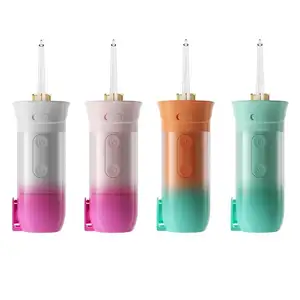 Free Sample OEM Factory Detachable Reservoir USB Charging Cordless Portable Electric Dental Floss Teeth Cleaning Kit