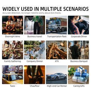 Caminhão comercial personalizado Bafômetro Kit Portátil Fuel Cell Sensor Precisão <span class=keywords><strong>Alcohol</strong></span> <span class=keywords><strong>Tester</strong></span> Lithium 48hr Bateria Recarregável - Product Image 6