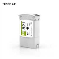 Kartrid Tinta Remanufaktur 400ml 7-warna 821 dengan Tinta Latex Berchip, Cocok untuk Printer HP Latex 310/330/360