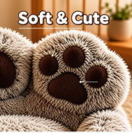 Lit pour chien de luxe moderne, en peluche douce et respirante, avec motif de dessin animé, grand canapé-lit pour chien, chaud en toutes saisons, durable et antidérapant