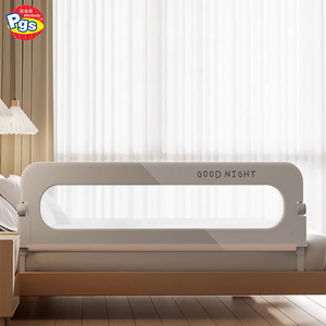 Thần đồng Trắng nhà sử dụng có thể gập lại Toddler giường đường sắt có thể điều chỉnh chiều cao Hỗ trợ đường sắt xử lý tính năng an toàn mùa thu phòng chống trẻ em - Product Image 2