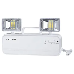 LEDTIMES מפעל זול מחיר 1200LM 10w נייד כפול ראשי בטיחות Led חירום אור