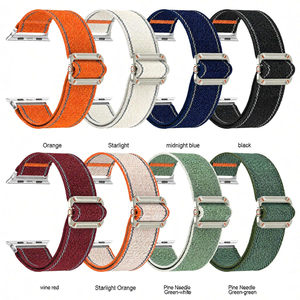 Bracelet de montre intelligente en nylon tissé élastique Upro pour Apple Watch Ultra 3 2 49 mm, bracelet OEM ODM Fabricant - Product Image 3